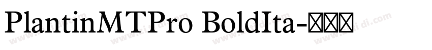 PlantinMTPro BoldIta字体转换 PlantinMTPro BoldIta字体转换
